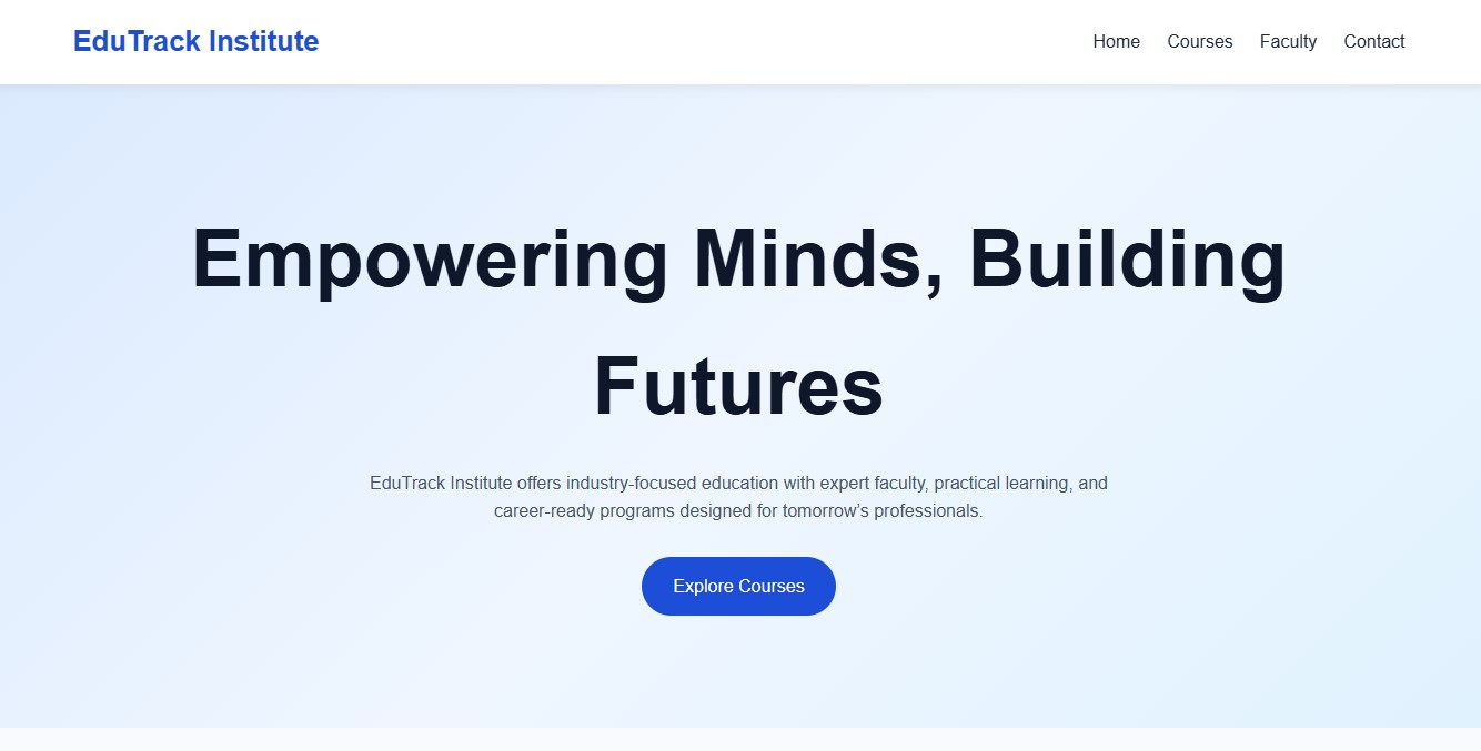 EduTrack Institute