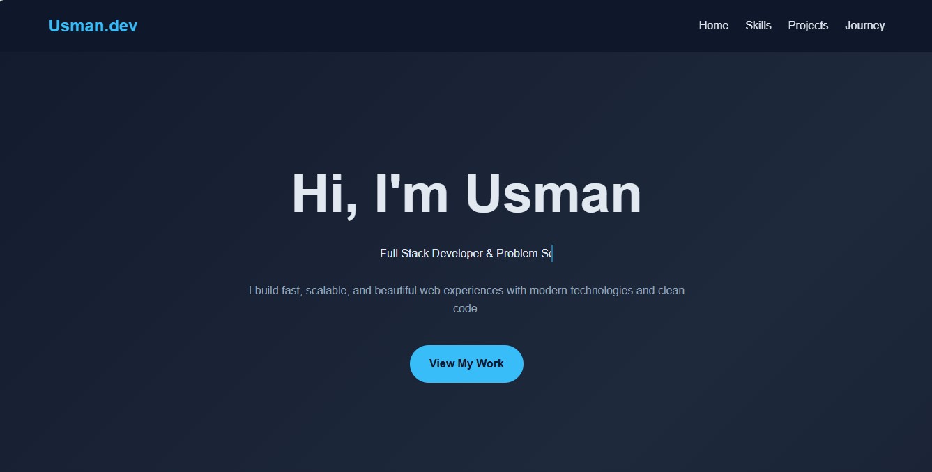 Dev Portfolio – Usman